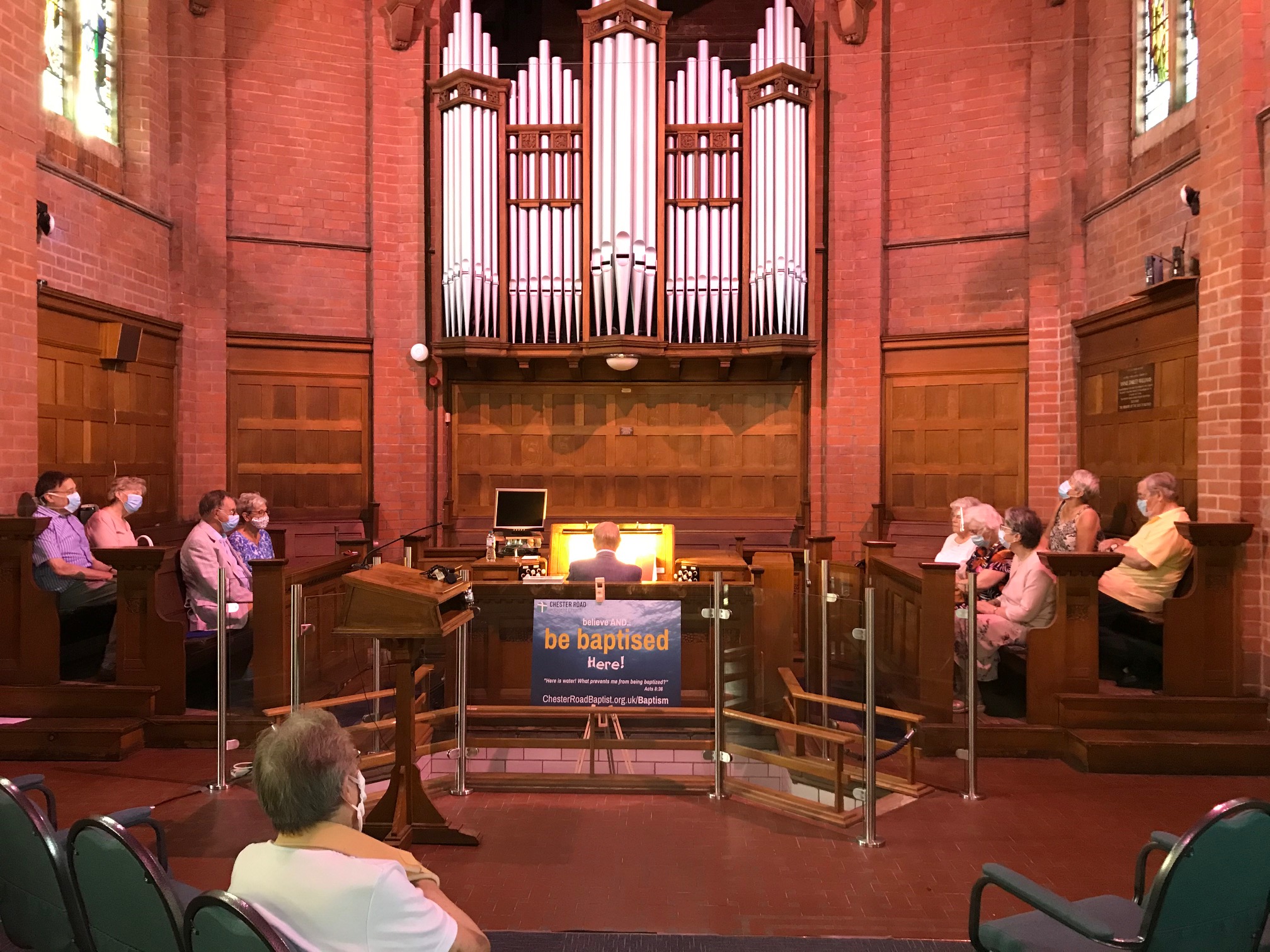 Rejoice 6pm service meets around the organ