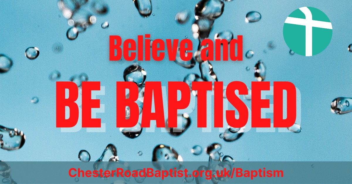 Believe AND BE BAPTISED