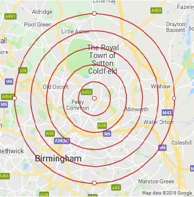 5 mile Radius